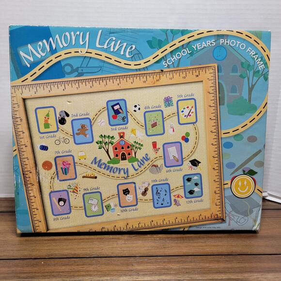 Memory Lane School Years Photo Frame - NEW IN BOX - Picture 1 of 7